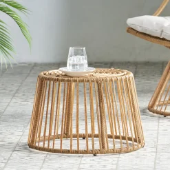 Walker Edison | Outdoor Rattan Side Table