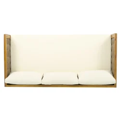 Walker Edison | Outdoor Teak Wood Daybed Sofa