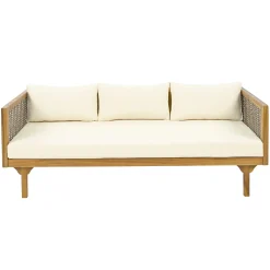 Walker Edison | Outdoor Teak Wood Daybed Sofa
