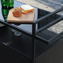 Walker Edison | Outdoor Wicker Bar Cart