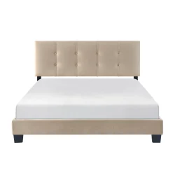 Walker Edison | Queen Velvet Platform Bed