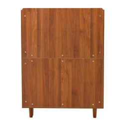 Walker Edison | Rattan Modern Minimalist Entryway Storage Cabinet