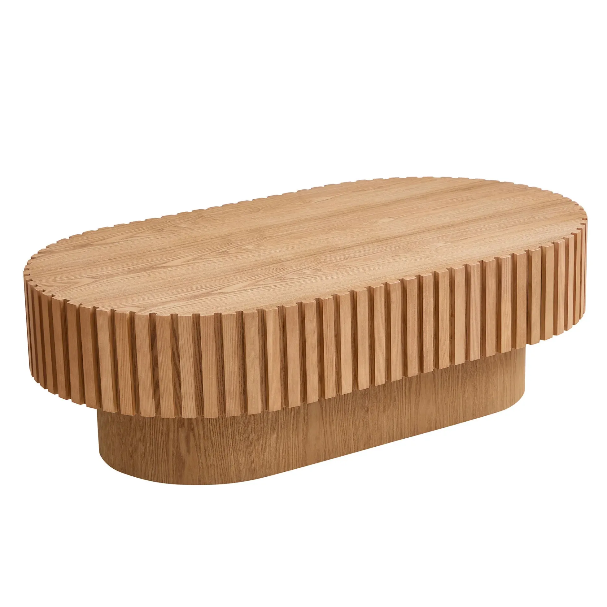 Walker Edison | Reeded Modern Handcraft Coffee Table