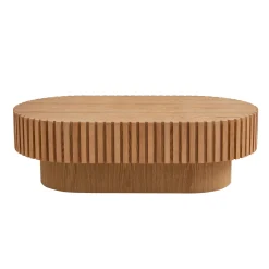 Walker Edison | Reeded Modern Handcraft Coffee Table