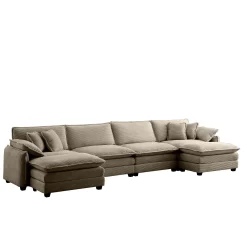 Walker Edison | Retro Chic: Corduroy Couch Cloud Modular Sofa Design