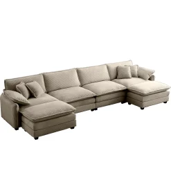 Walker Edison | Retro Chic: Corduroy Couch Cloud Modular Sofa Design