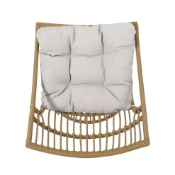 Walker Edison | Retro Wicker Outdoor Chat Set