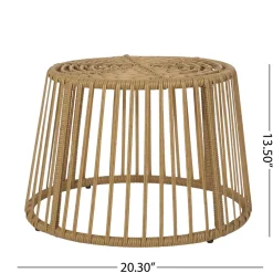 Walker Edison | Retro Wicker Outdoor Chat Set