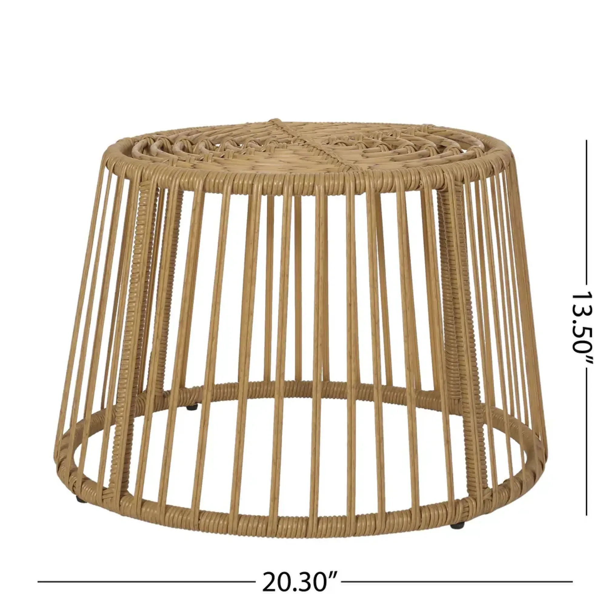 Walker Edison | Retro Wicker Outdoor Chat Set