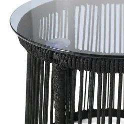 Walker Edison | Rope Weaving Design Outdoor Side Table