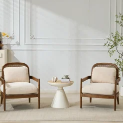Walker Edison | Set of 2 Mid-Century Modern Accent Chairs