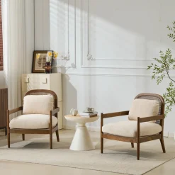 Walker Edison | Set of 2 Mid-Century Modern Accent Chairs