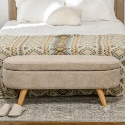 Walker Edison | Teddy Storage Ottoman Bench for any room