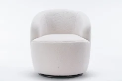 Walker Edison | Teddy Swivel Barrel Accent Armchair Chair