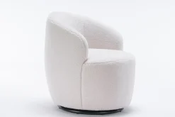 Walker Edison | Teddy Swivel Barrel Accent Armchair Chair