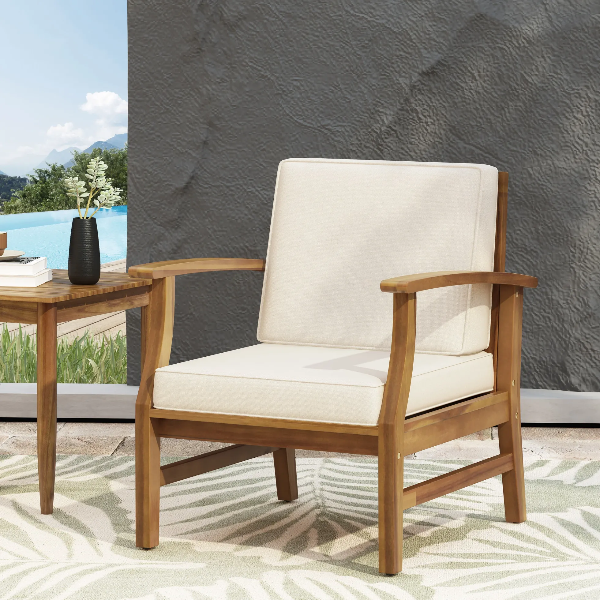 Walker Edison | Traditional Wood Club Chair