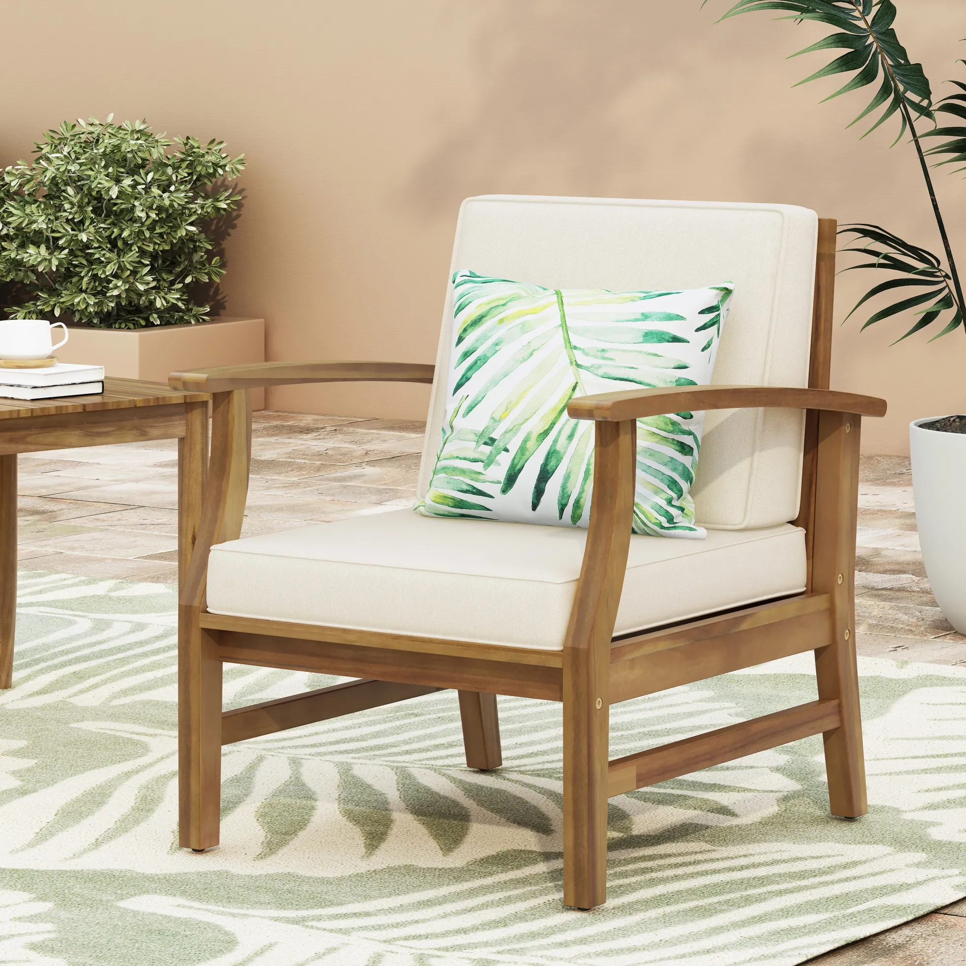 Walker Edison | Traditional Wood Club Chair