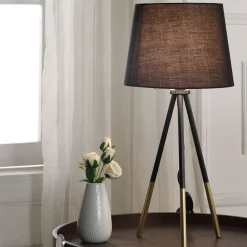 Walker Edison | Tripod Leg Metal Table Lamp