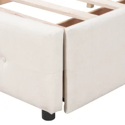 Walker Edison | Upholstered Queen Platform Bed with Storage