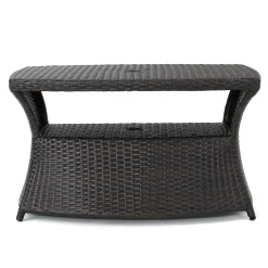 Walker Edison | Wicker Outdoor Patio Coffee Table