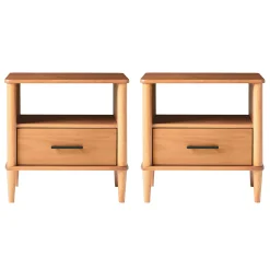 Walker Edison Spindle Transitional 1-Drawer Nightstand