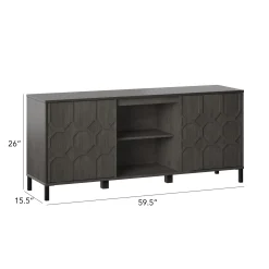 Wood Pattern Design 59' TV Stand Media Console