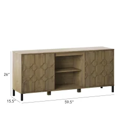 Wood Pattern Design 59' TV Stand Media Console