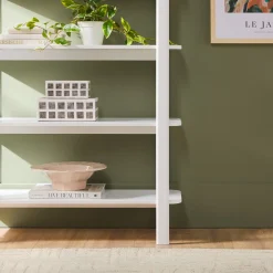 Zoey Modern Arched Wood Storage Bookcase