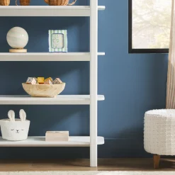Zoey Modern Arched Wood Storage Bookcase