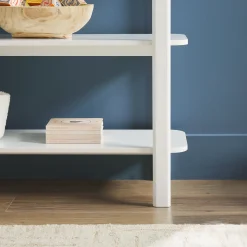 Zoey Modern Arched Wood Storage Bookcase