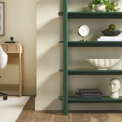 Zoey Modern Arched Wood Storage Bookcase