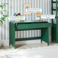 Zoey Modern Curve Design Writing Desk